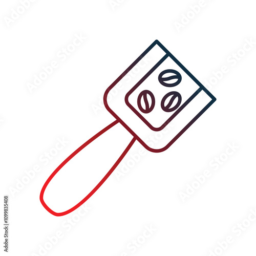 Free Download coffee scoop gradient icon with white background vector stock illustration - GFXLoad