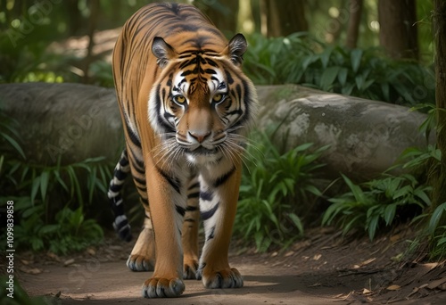 tiger on the rock