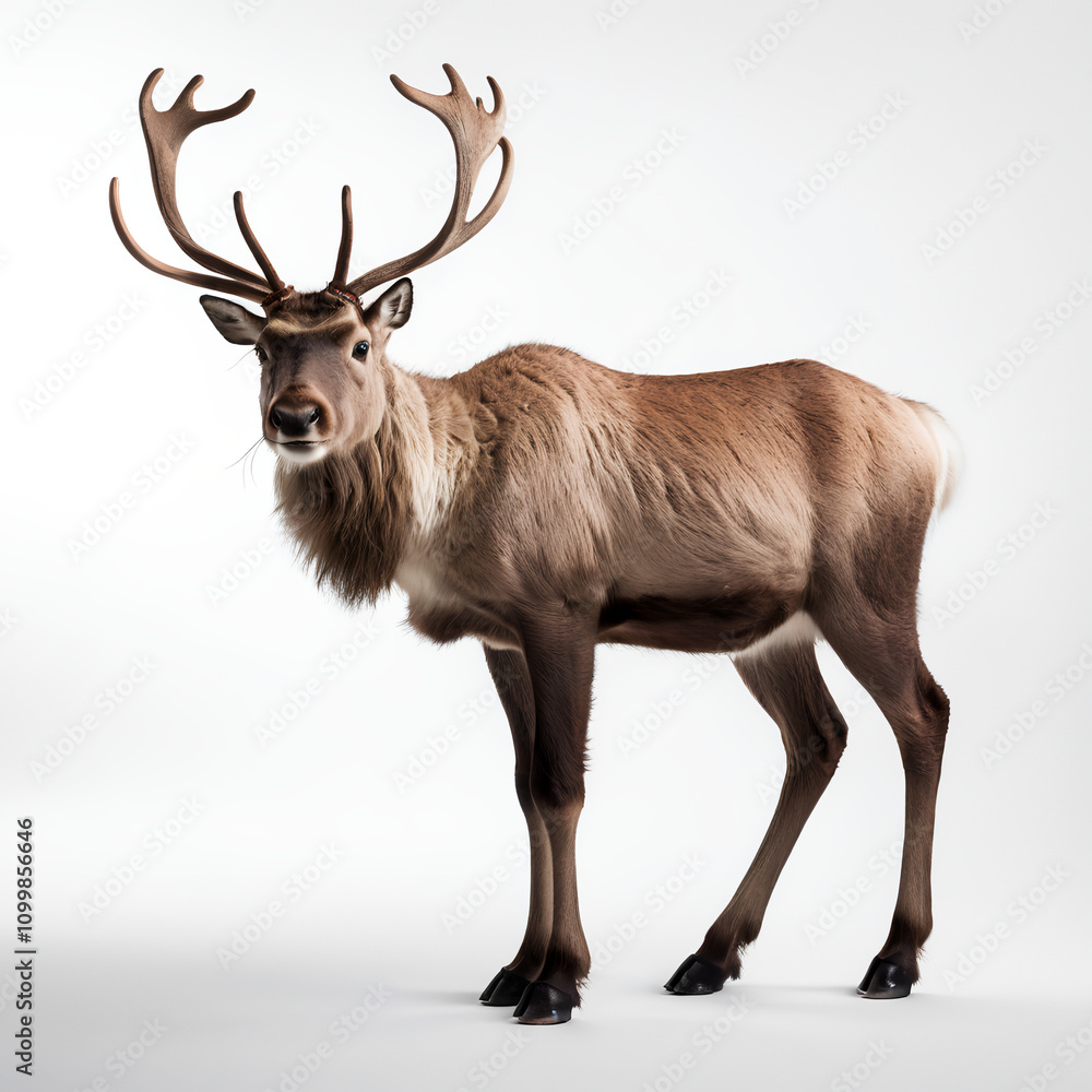 Obraz premium reindeer isolated on white