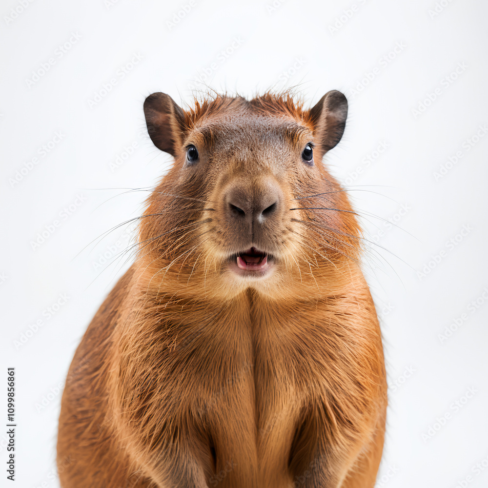Fototapeta premium capybara on white background
