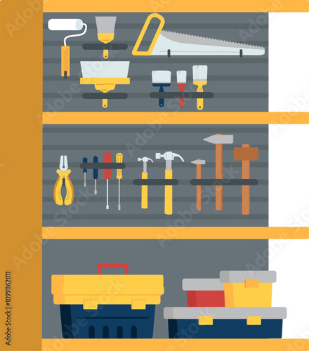 Hardware Shop Tools Stand