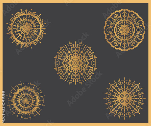 Luxury ornamental mandala design background in gold color. Creative luxury mandala background design. Luxury mandala background with golden arabesque pattern arabic islamic east style.decorative manda