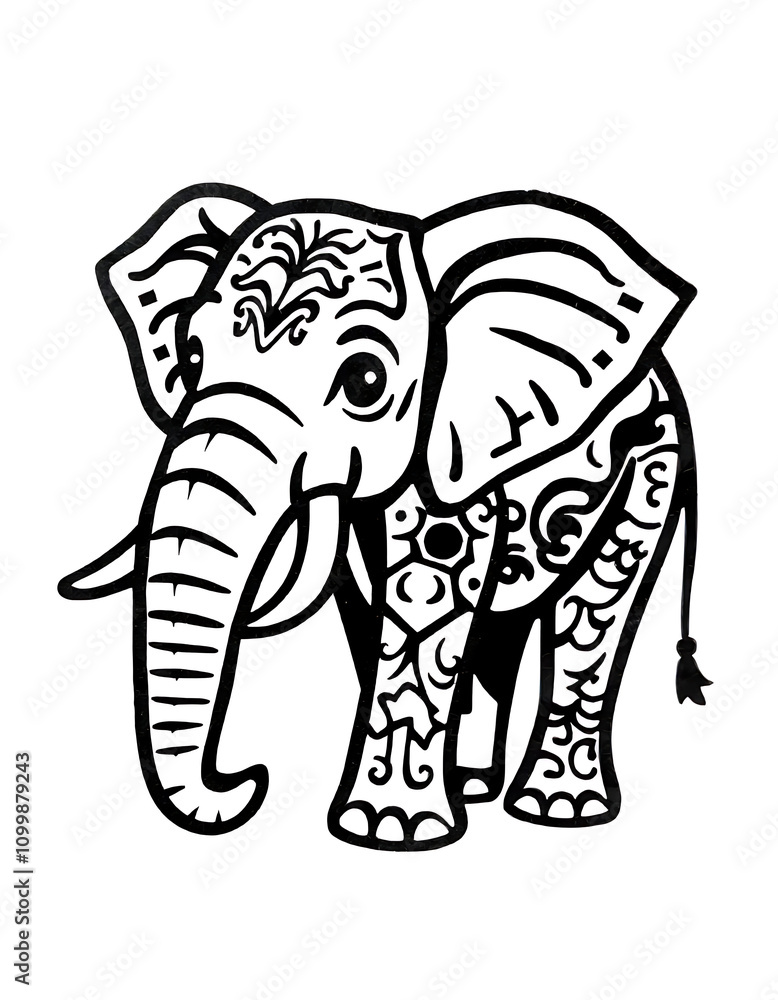 Obraz premium elephant vector