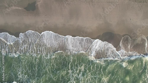 wave flowing onto the shore