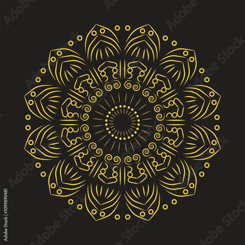 This is a Nice Mandala design Template