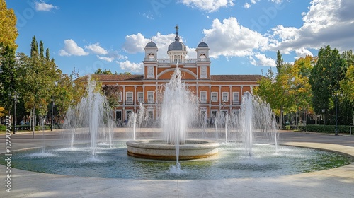 Valladolid City - Historical Cavalry Academy Building at Zorilla Square photo