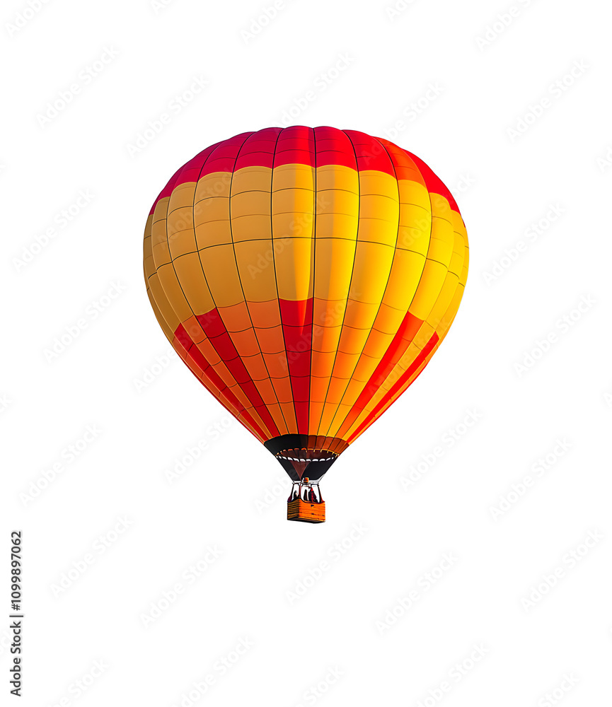 Fototapeta premium Hot air balloon isolated