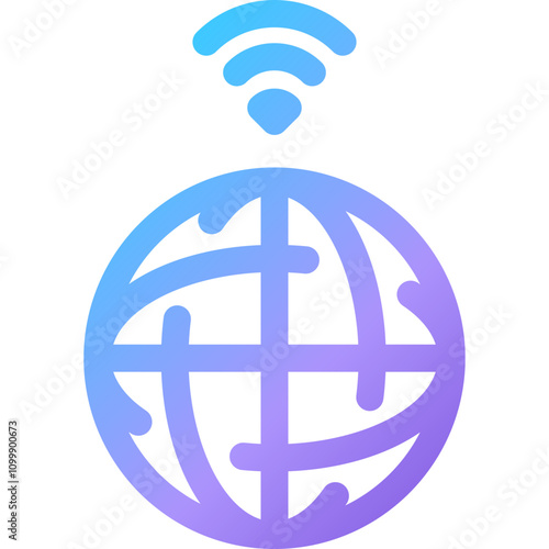 Global connectivity symbol representing the importance of wireless communication in modern society