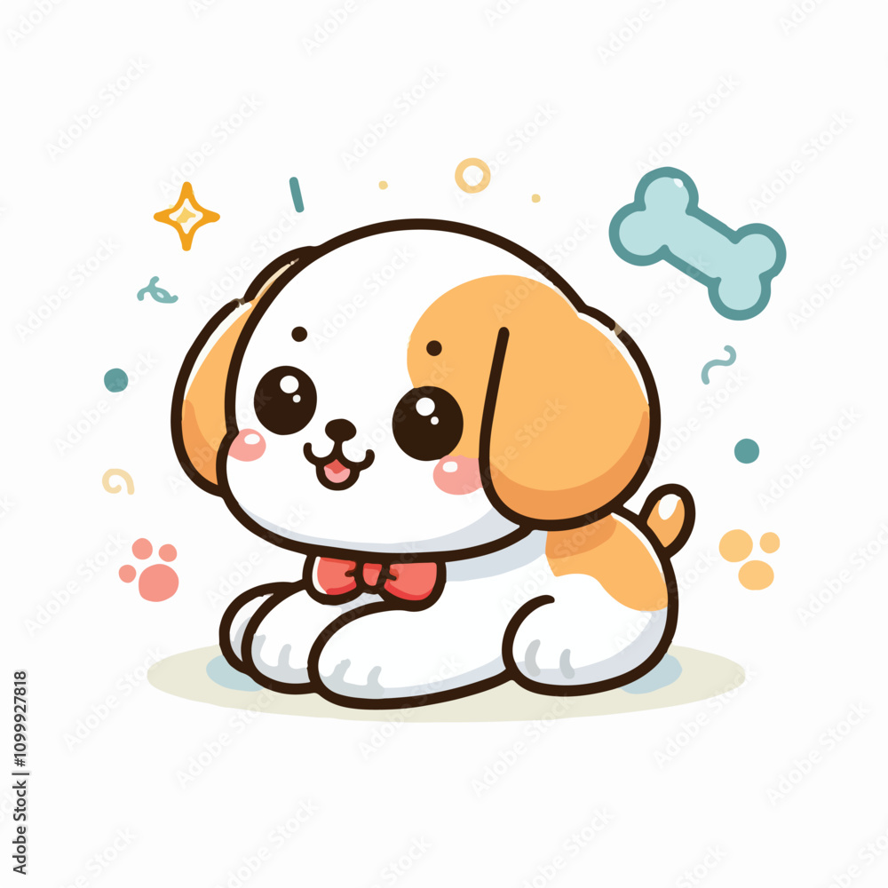 Fototapeta premium Cute Puppy Vectors & Illustrations