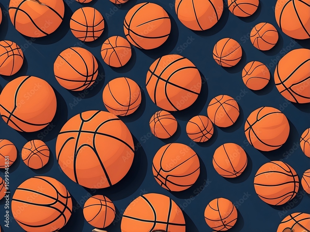 Obraz premium elegant sports background. basketball background