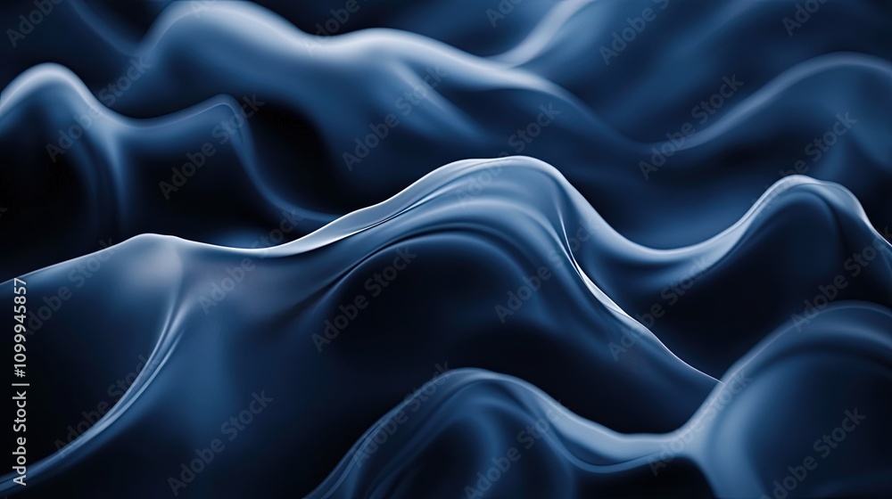 Obraz premium navy blue abstract wavy background 