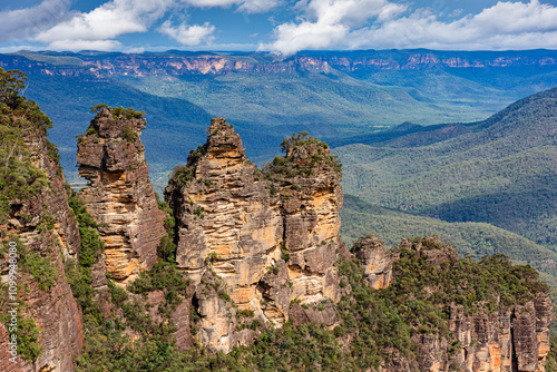Photography The “Three Sisters” rock formation near Katoomba, Blue Mountains National Park,