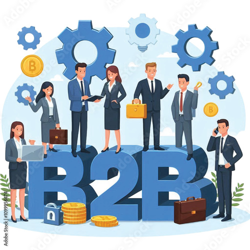business people with money