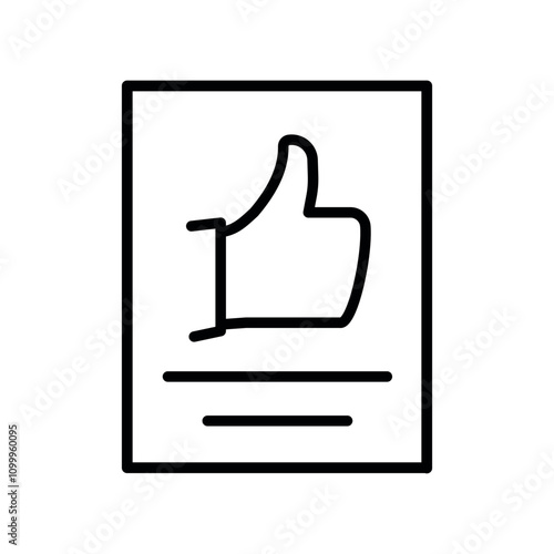 Review icon. Review icon line