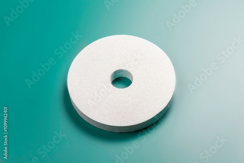 Polishing wheel from the machine. Natural felt for polishing and sharpening tools.