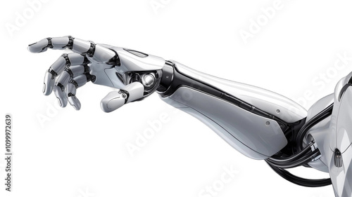 Robot hand finger pointing PNG