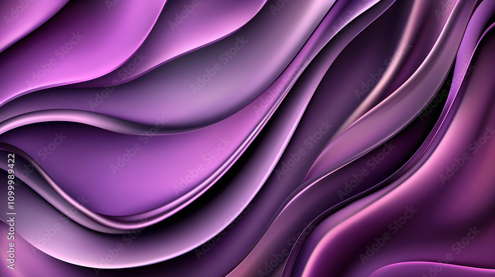 Obraz premium Abstract glowing purple concept with dynamic waves and smooth texture