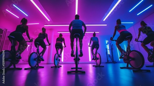 Vibrant Indoor Cycling Clas...