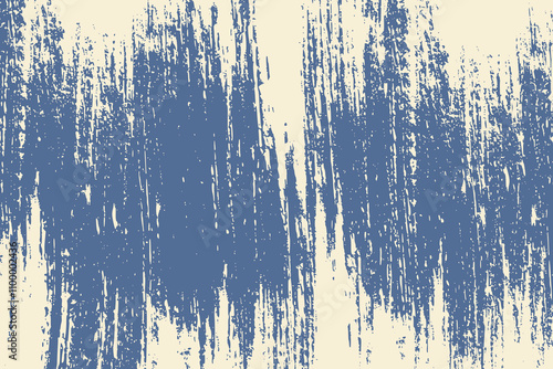Blue and Beige Grunge Distressed Texture Background. Abstract grungy brush stroke backdrop, painted banner texture 