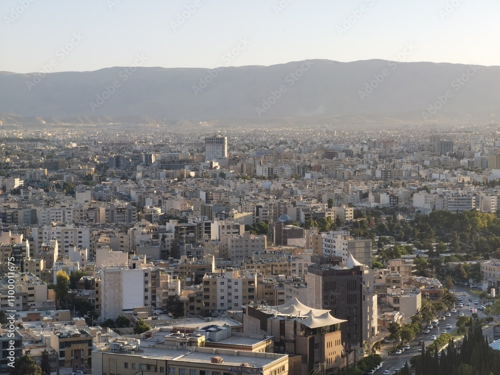 Fototapeta premium The panorama view of Shiraz, Iran