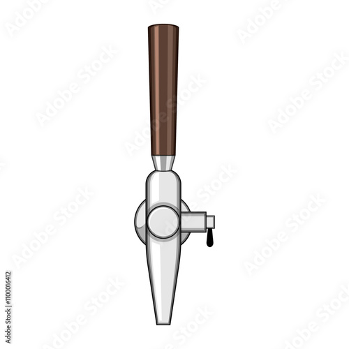 ale beer tap cartoon. lager stout, pilsner brew, hops malt ale beer tap sign. isolated symbol vector illustration