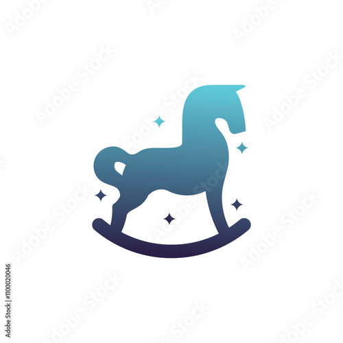 Rocking Horse Toy Logo EPS Vector Template