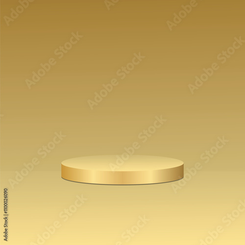 EPS Golden Podium Product Vector