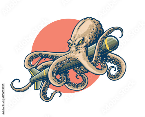 kraken with torpedo artwork