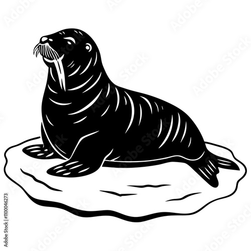 black and white seal