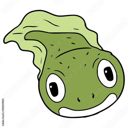 tadpole illustration hand drawn isolated vector