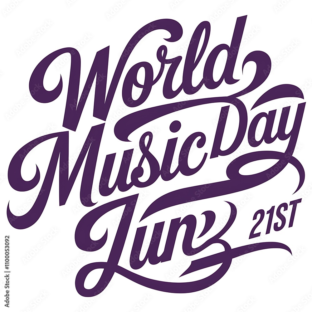 Obraz premium World Music Day Celebrated on June Twenty First