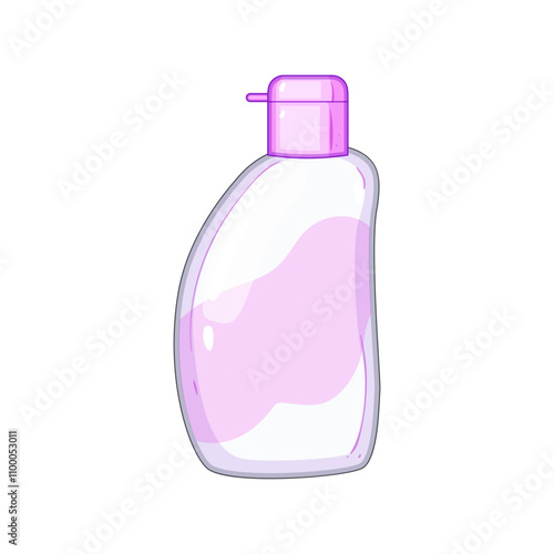 sensitive lotion baby cartoon. soothing nourishing, organic natural, hypoallergenic fragrance sensitive lotion baby sign. isolated symbol vector illustration