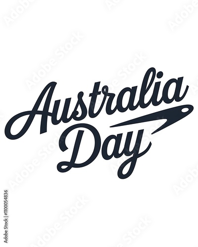 Australia Day Celebratory Text Graphic Design photo