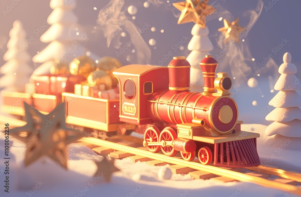 Fototapeta premium Christmas Train