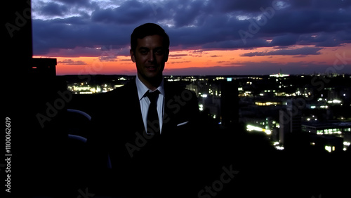 ombres de mendiant et businessman photo