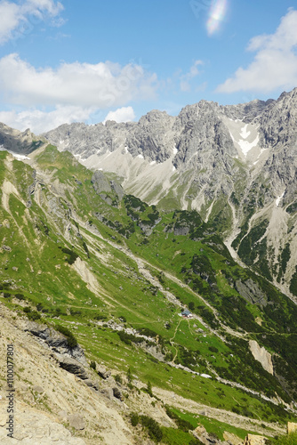 Muttekopfhütte cabin in the Austrian Alps, near Imst	 photo