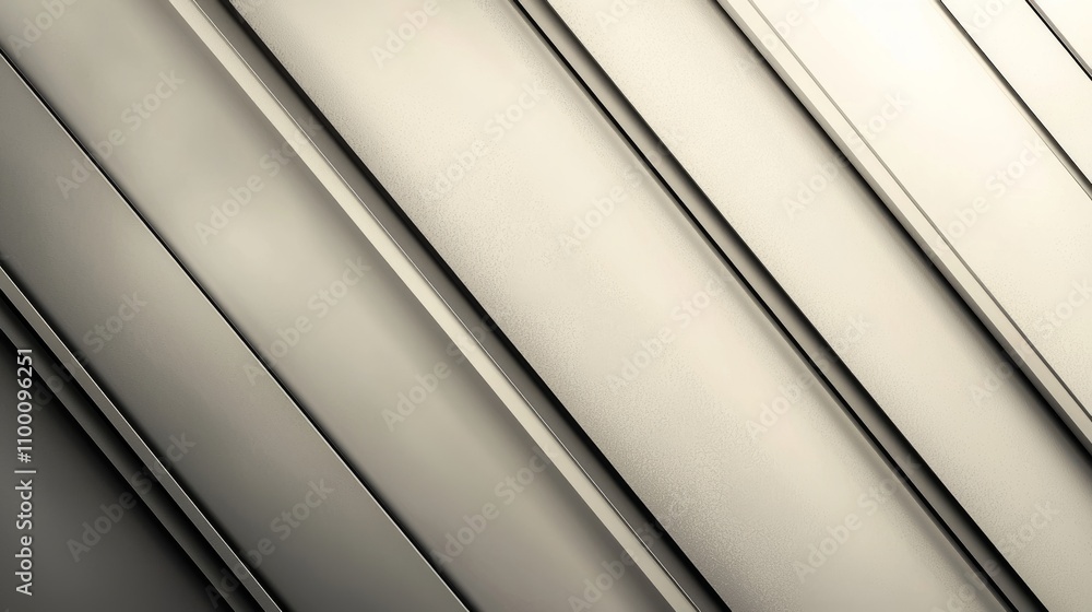 Fototapeta premium Diagonal metal panels industrial setting abstract photography minimalist design close-up view modern aesthetic