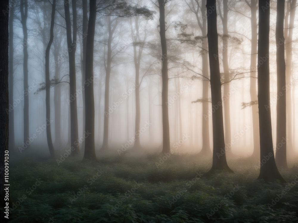 Fototapeta premium fog in the forest