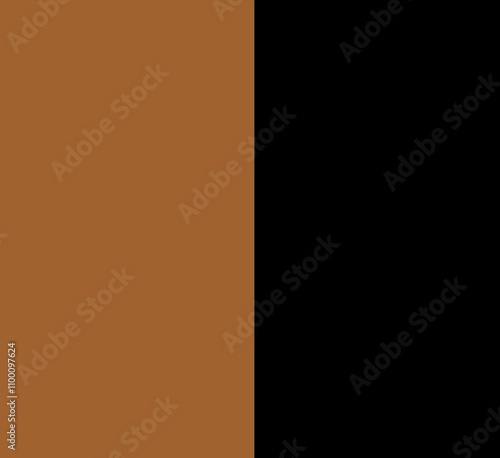 Illustration d'un carré bicolore marron et noir graphique	