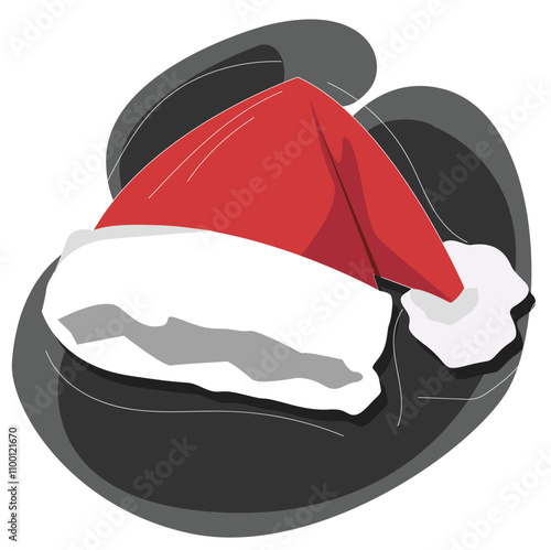A Santa Claus hat. Christmas Santa Claus hat