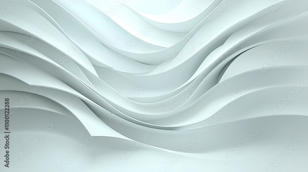 Obraz premium Minimalist Geometric White Light Background, an abstract design featuring clean lines and soft illumination, perfect for modern presentations and digital designs.