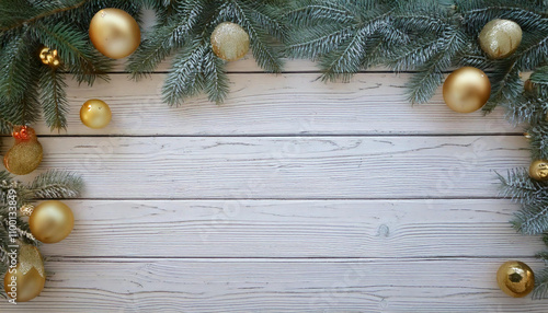 Christmas style border with a space for text or product