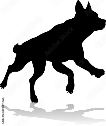 A detailed animal silhouett...
