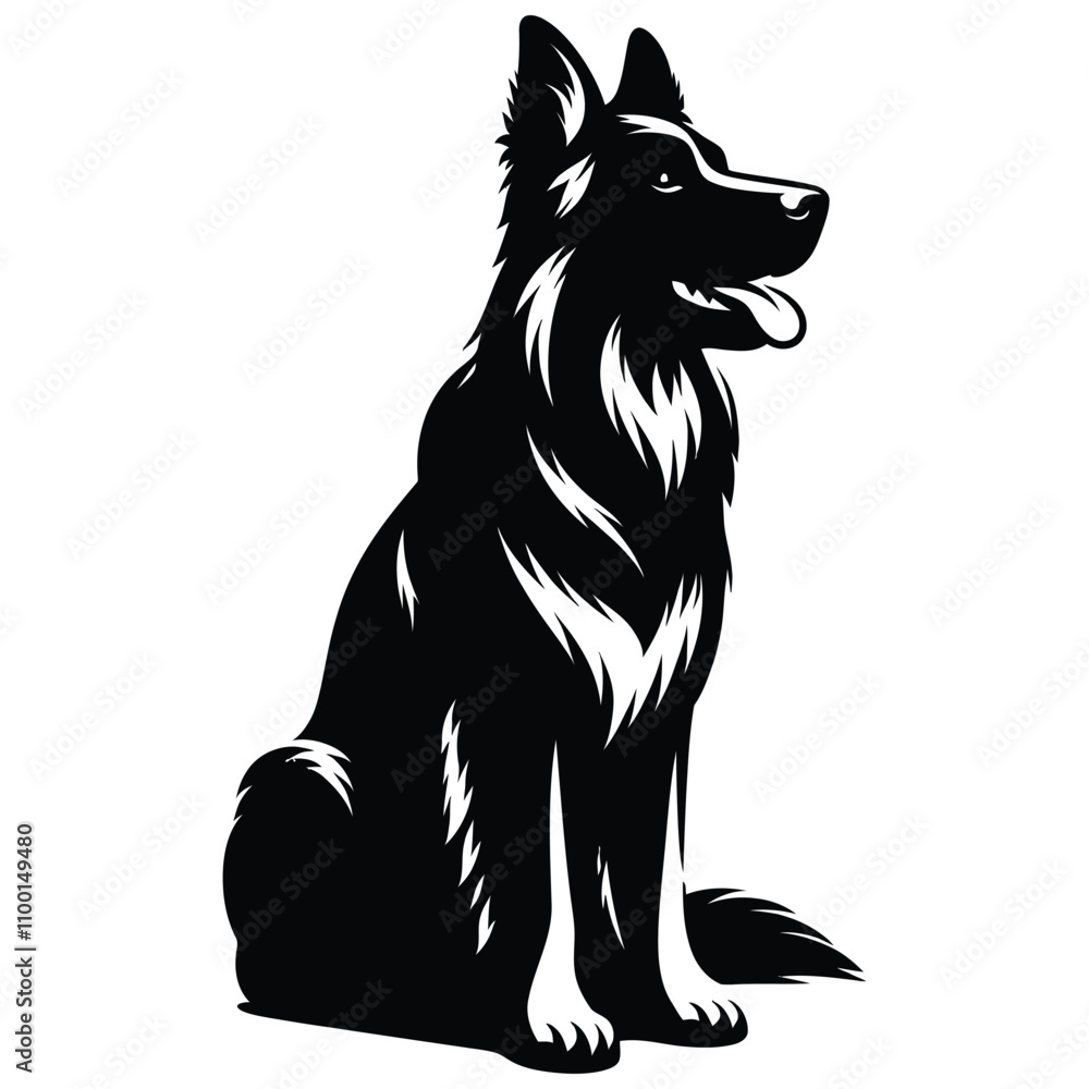 Fototapeta premium illustration of a dog