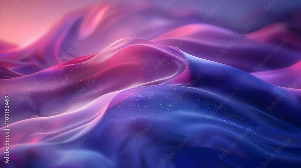 Obraz premium Abstract Purple and Blue Wavy Background