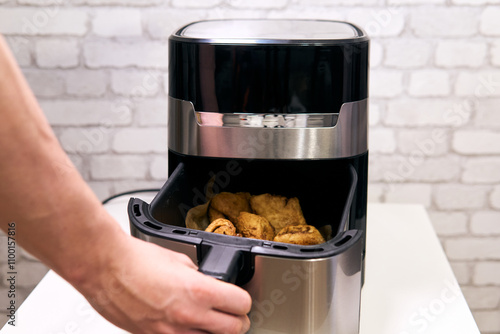 Making Cinnamon Rolls in an Air Fryer - Preparing Delicious Treats in a Healthy Way       