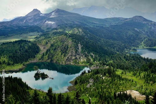 Rock Isle Lake at Sunshine Meadows in Canada