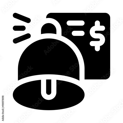 Price Alert Bell glyph icon