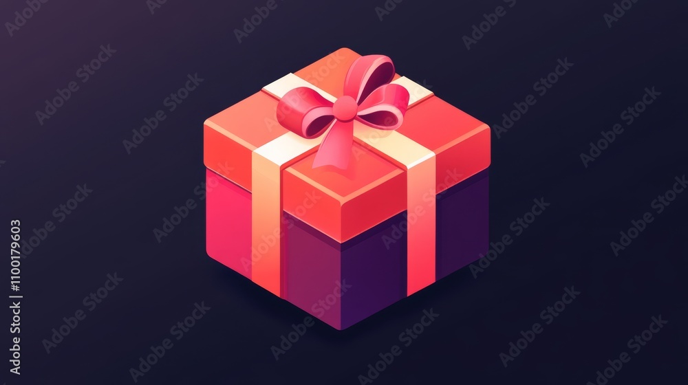 Obraz premium Giftbox icon. 3d gift icon