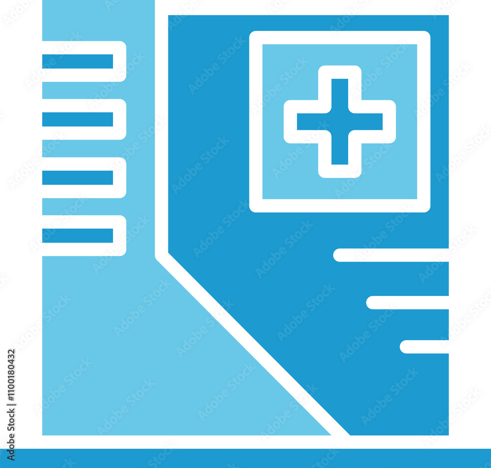 Obraz premium Hospital Building Icon 